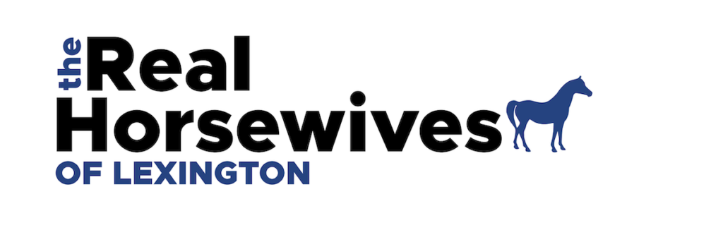 The Real Horsewives of Lexington logotype done mimicking The Real Housewives franchise logotypes