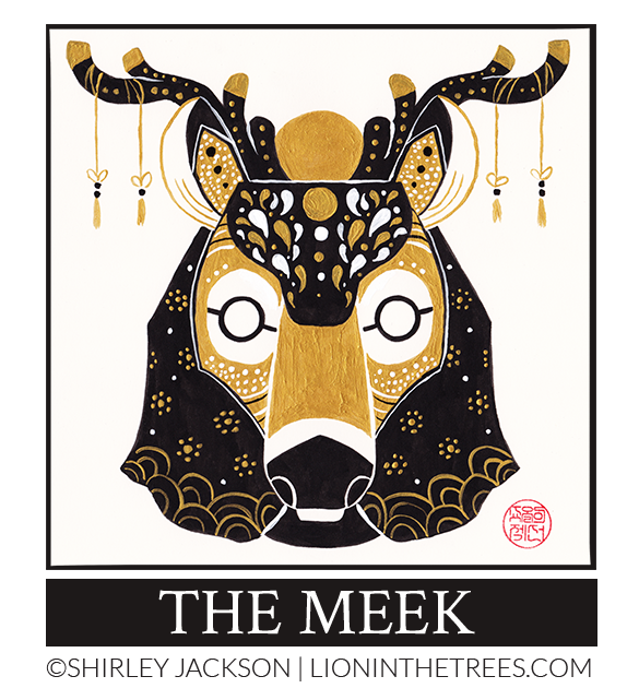 The Meek - Oracles of the Wild original piece. The Meek is inspired by the deer.