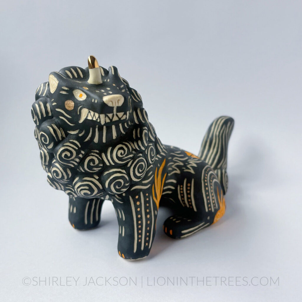 Shirley Jackson @lioninthetrees.bsky.social 5.8K followers 62 following 4.1K posts black + korean || she+her 💌: shirley@lioninthetrees.com I make art—mainly pottery—combining wildlife & folklore; I can also be found wishing on shooting stars and dancing with my dog. 🌿: shop.lioninthetrees.com 🌼: lioninthetrees.com Posts Replies Media Likes Feeds Starter Packs Lists ‪Shirley Jackson‬ ‪@lioninthetrees.bsky.social‬ · 8d I think Carl Sagan's book is another must-read for what's coming. I want to emphasise that the information/perspective from Sagan should not be used as a weapon against others to belittle them or their beliefs, but to instead better understand where they're coming from to better communicate w/ them. Cover of Carl Sagan's "The Demon-Haunted World" - science as a candle in the dark book. ALT ‪Shirley Jackson‬ ‪@lioninthetrees.bsky.social‬ · 8d The Lover - alignment, love, values This piece is of a Kumiho found in Korean folklore, and is another of my sculptures in my "WILD ARCANA" series with Antler Gallery in PDX! SOLD ALT ALT ‪Shirley Jackson‬ ‪@lioninthetrees.bsky.social‬ · 8d I feel that it's appropriate to once again suggest this book as a must read considering what is going to come in our near future. It's a great book that explains cognitive dissonance, but what I found extra helpful was it also showed how to connect to people who are deep within cognitive dissonance. Book cover for "Mistakes were Made (but not by me) why we justify foolish beliefs, bad decisions, and hurtful acts" by Carol Tavris and Elliot Aronson. There is a banner that also mentions that this edition is updated with a new chapter: Dissonance, Democracy, and the Demagogue". The cover is basically a background that's red as ketchup with white and yellow typography. ALT ‪Shirley Jackson‬ ‪@lioninthetrees.bsky.social‬ · 10d My last pottery release for 2024 is here! Lots of birds along with a mish-mash of critters this time around ✨ shop.lioninthetrees.com/collections/... december group pottery picture. There's a large tiger sculpture in the back along with a variety of birds, small tigers, and other creatures. ALT ‪Shirley Jackson‬ ‪@lioninthetrees.bsky.social‬ · 12d Mari Lwyd ornaments I made a couple of years ago! I really wanted to make these again for this holiday season but just didn't have the time. Maybe next year? ALT ALT ‪Shirley Jackson‬ ‪@lioninthetrees.bsky.social‬ · 15d Read the final installment of Anti-Matter last night & I'm still mulling over this part that really resonated with me. It's from the end of the interview & revolves around our current culture & how we treat art, & the mentality that everything should be free. antimatter.substack.com/p/the-best-s... ALT ALT ALT ALT ‪Shirley Jackson‬ ‪@lioninthetrees.bsky.social‬ · 15d The tagline for 28 Years Later goes SO HARD. I'm sitting here like, Patrick Star meme where he's kind of smiling and wearing a purple sweater with text placed on the top of it that says, "Mom come pick me up I'm scared". ALT ‪Shirley Jackson‬ ‪@lioninthetrees.bsky.social‬ · 16d The Devil - control, obsession, addiction This piece is of a Kumiho found in Korean folklore, and is another of my sculptures in my "WILD ARCANA" series with Antler Gallery in PDX! SOLD ALT ALT ‪Shirley Jackson‬ ‪@lioninthetrees.bsky.social‬ · 24d Justice - accountability; integrity; truth This piece is of a Haechi found in Korean folklore, and is another of my sculptures in my "WILD ARCANA" series now on display at Antler Gallery in PDX! SOLD ALT ALT ‪Shirley Jackson‬ ‪@lioninthetrees.bsky.social‬ · 24d Feels like it's been a minute since I've baked something so I made some blueberry banana muffins for breakfast! These are from a recipe I saved off of PETA's website back in like 2006 LMAOO Golden-topped blueberry banana muffins placed on a cooling rack on top of a stove. ALT ‪Shirley Jackson‬ ‪@lioninthetrees.bsky.social‬ · 25d I'm working on some more goodies for my next shop update, but I also still have some animal totems from my last batch in my shop looking for homes of their own! 🐺✨🐴✨🦆✨ shop.lioninthetrees.com/collections/... ALT ALT ALT ALT ‪Shirley Jackson‬ ‪@lioninthetrees.bsky.social‬ · 26d Temperance - balance; healing; trust the process Another one of my pieces in my "WILD ARCANA" series now on display at Antler Gallery in PDX! This piece is also available online with the gallery here: www.antlerpdx.com/collections/... ALT ALT ‪Shirley Jackson‬ ‪@lioninthetrees.bsky.social‬ · 27d It's that time of year!!! ❄️🐶✨ I think I like doing this calendar thing more than my dog 😂😂 Photo of a Trader Joe's advent calendar for dogs ALT ‪Shirley Jackson‬ ‪@lioninthetrees.bsky.social‬ · 28d 2025 is going to have me in a chokehold 😭😭😂😂 Children beating up another child meme. In the meme, there is one child on the ground and one is on top ready to give them a knuckle sandwich. There are three children standing in the background watching, cheering, and recording on their phones the altercation. The child on the floor has been labeled: "my bank account". The other children have been labeled as such: taxes, car insurance, inflation, and price increases due to tariffs ALT ‪Shirley Jackson‬ ‪@lioninthetrees.bsky.social‬ · 1mo Reminder for those of you entrusted with cooking a dish this Thanksgiving Screen shot from the viral video of a Black mother schooling her daughter who was entrusted with making the mac and cheese for Thanksgiving that year. However, her daughter got the idea that instead of using the family recipe that was handed down to her, she should instead experiment with the dish and made something that everyone hated. In the screenshot, her mother is sternly telling her, "Don't experiment on Thanksgiving". ALT ‪Shirley Jackson‬ ‪@lioninthetrees.bsky.social‬ · 1mo This Friday at 6pm is the opening reception to my show, WILD ARCANA, at Antler Gallery in Portland, OR! It will be debuting alongside the beautiful work of Kanako Abe (abemanatee on ig)! 🦌✨ If you're in the Portland area be sure to stop on by! ✨💖 ALT ALT ‪Shirley Jackson‬ ‪@lioninthetrees.bsky.social‬ · 1mo There's a new Real Housewives of Potomac season???? Panic Mr Krabs meme ALT ‪John-Charles Holmes‬ ‪@sonic9jct.jctholmes.com‬ · 1mo "you guys will come crawling back once you realize you're not having meaningful conversations over there" mhmm, yeah cool, tell me about it ‪Judd Legum‬ ‪@juddlegum.bsky.social‬ · 1mo Elon admits that any post on X with a link is throttled He advises you to upload content directly to X instead, where he can monetize it Musk is the richest person in the world and his view is everyone should work for him for free ‪Shirley Jackson‬ ‪@lioninthetrees.bsky.social‬ · 1mo It's giving— Big Thumbs Up meme. On the left side of the image is a lone stick figure. On the right side, a group of figures are standing and chatting amongst themselves. The same visuals are repeated in the middle of the image, except one of the figures is now focused on the lone stick figure giving them a hilariously large thumbs up, with a neutral, indifferent face. Typically, this meme has the stick figure on the left saying something in similar vibes to, "I am feel uncomfortable when we are not about me?" and also, "I'm leaving and I'm taking my toys with me." and also, "You can't fire me because I quit." The same visuals are once again repeated for a third time as the group on the right returns to their conversation. ALT ‪Shirley Jackson‬ ‪@lioninthetrees.bsky.social‬ · 1mo For October's Printmaking Pals' print was the sign of Capricorn! I chose to depict this sign as the hardworking, master of environmental engineering—the beaver! 🦫♑✨ Linoblock prints featuring a stylised beaver. One print is done with black ink and the other print was done in green to signify the "earth" element of this star sign. ALT ‪Shirley Jackson‬ ‪@lioninthetrees.bsky.social‬ · 1mo Spotted this on my walk and I'm wondering what the story is behind these bracelets. My first thought was possibly a love ritual of some sort that college kids do! ALT ALT ‪Shirley Jackson‬ ‪@lioninthetrees.bsky.social‬ · 1mo This felt kind of morbid when I first saw it but it's waaaaay better than kids cutting up a real frog 😭😭😂😂 A plushie frog that has all it's innards out and attached to labeled ribbons so it can be used for mock frog dissections. The frog plush has the cutest face too despite having it's abdomen wide open. ALT ‪Shirley Jackson‬ ‪@lioninthetrees.bsky.social‬ · 1mo The Magician - manifestation; willpower; as above, so below One of my newest pieces in my “WILD ARCANA” series coming to Antler Gallery in Portland, Oregon! Opening reception is next Friday on November 29th! Large, sgraffito eastern dragon sculpture. Done with black and orange underglazes, and gold overglaze details. They are holding a pastel turquoise orb in their left hand. ALT ‪Shirley Jackson‬ ‪@lioninthetrees.bsky.social‬ · 1mo The masochist in me wants to try making Milk Bar's pumpkin pie recipe but looking at it idk if I can handle eating all of that LMAOOO A slice of the Milk Bar pumpkin pie. It's a pumpkin ganache caramel pumpkin pie. There's like a half inch layer of caramel on the bottom, a two inch thick layer of pumpkin ganache, and if that wasn't enough there's also an inch thick layer of whipped cream on top with streusel. The people of Milk Bar were so preoccupied with whether or not they could that they didn't stop to think if they should when it came to creating this beast. ALT ‪Shirley Jackson‬ ‪@lioninthetrees.bsky.social‬ · 1mo I am once again letting y'all know that I'm discontinuing my Chinese Zodiac enamel pin series. Any remaining pins will no longer be available after 2024. This year is the last chance to grab any of the pins that remain! 🍊✨ Shop here: shop.lioninthetrees.com/collections/... ALT ALT ALT ALT ‪Shirley Jackson‬ ‪@lioninthetrees.bsky.social‬ · 1mo Ok so I tried Planet Oat's "oat nog" and I didn't like it. 😭😭😭 It basically tastes like a wannabe vanilla soymilk with a hint of oats. Very cute package design, but save your money (and tastebuds!!) ‪Shirley Jackson‬ ‪@lioninthetrees.bsky.social‬ · 1mo Eggnog ratings so far for this season— Producers Dairy brand eggnog is far more superior to Target's Favorite Day eggnog. It's just got a whole other level of cream and depth to it. This year, I'm going to give oatmilk eggnog a shot too and see how it stacks 👀👀👀 View full thread ‪RamsHornStudios‬ ‪@ramshornstudios.com‬ · 1mo Reply to you They nailed the thickness, which is at least half the experience. ‪Shirley Jackson‬ ‪@lioninthetrees.bsky.social‬ · 1mo omg I may have to hunt it down then!!!! Red Laser Beam Eyed Patrick Star ALT ‪Shirley Jackson‬ ‪@lioninthetrees.bsky.social‬ · 1mo I saw a Barred Owl while I was in Portland!!!! 😍💖 I also wrote a little bit about my trip, and finally managed to somewhat write about my feelings regarding the 2024 election results in my latest blog post: 👉: lioninthetrees.com/blog/2024/11/19/portland A photo of the Barred Owl I saw in Portland with the Surprised Jerma and Pointing Jerma Meme photoshopped on top of the image making it look as though it's Jerma who has spotted this beautiful animal and felt it necessary to share it with the whole world. ALT ‪Shirley Jackson‬ ‪@lioninthetrees.bsky.social‬ · 1mo @d20plusmodifier.bsky.social !!! ALT ALT ‪Shirley Jackson‬ ‪@lioninthetrees.bsky.social‬ · 1mo September's Printmaking Pals' piece was the sign of Sagittarius! Typically depicted as a centaur, I always saw this sign as a wild mustang 🐴🔥✨ Linoblock prints featuring a stylised horse. One print is done with black ink and the other print was done in red to signify the "fire" element of this star sign. ALT ‪Shirley Jackson‬ ‪@lioninthetrees.bsky.social‬ · 1mo I forgot PNW was logging country so finding myself behind logging trucks on I-5 had me STRESSED and PRESSED Regina Hall with her arms over her head and a panicked look on her face meme ALT ‪Shirley Jackson‬ ‪@lioninthetrees.bsky.social‬ · 1mo Me hearing that The Chiefs finally lost a game IShowSpeed Smiling Trying Not To Laugh Meme IShowSpeed Smiling Trying Not To Laugh refers to a viral video and reaction video featuring streamer IShowSpeed briefly pursing his lips and frowning before settling into a serene smiling expression with his eyes closed. The video stems from a clip where a young fan cries to IShowSpeed about his mom being "kinda homeless" while Speed tries not to burst out laughing at the fan's quivering voice. ALT Home Search Notifications Chat Feeds Lists Profile Settings Following OnlyPosts Pottery SciArt 🐡 Media 📌 More feeds Feedback • Privacy • Terms • Help Sgraffito Haechi done with black and orange underglaze. A Haechi looks like a Chinese lion dog but with a small unicorn horn. There are California Poppy and fire motifs carved into it's body.