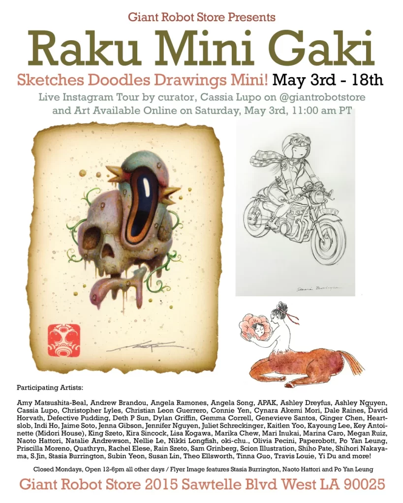 Flyer for the Raku Mini Gaki show